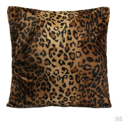 6pcs Animal Print Zebra Leopard Funda De Cojín Throw Pillow