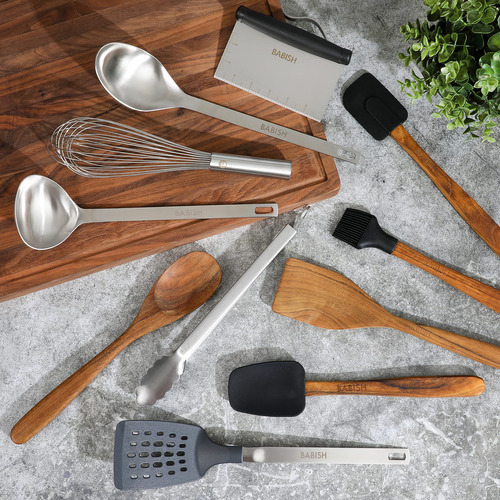 Juego De Herramientas De Madera Silicona Y Acero 11 Piezas