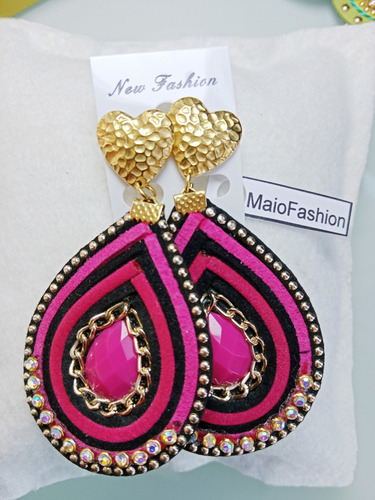 Zarcillos Artesanales Exclusivos Hechos A Mano Ref:02