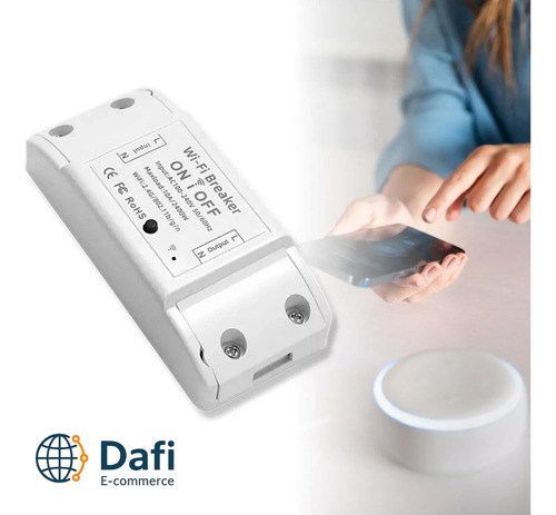 Interruptor Inteligente Compativel Alexa Para Automação Wifi Branco