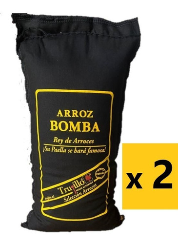 X 2 Arroz Bomba 1kg - Arroz Para Paella - Trujillo