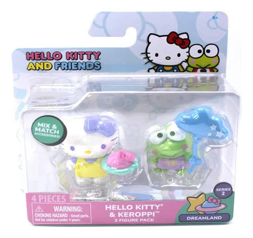 Figura Hello Kitty Keroppi Set Dulce Y Nube 5cm Original