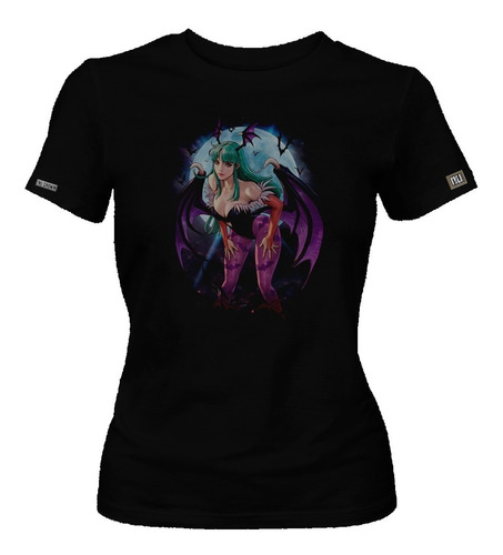 Camiseta Morrigan Aensland Vampira Videojuegos Mujer Dbo  