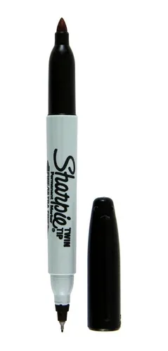 Marcador Permanente Sharpie Doble Punta Negro