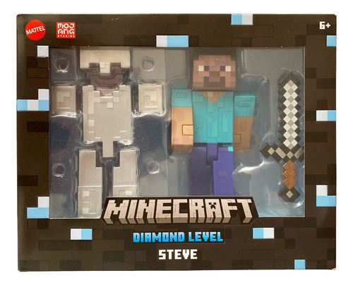 Diamond Level Steve Minecraft Mattel Mojang Figura 15cm 2022