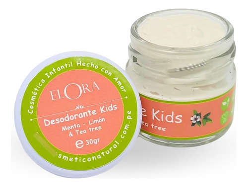 Desodorante Kids 100% Natural Y Orgánico Para Niños - Elora