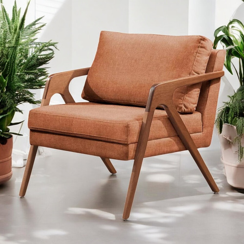Kit 2 Poltronas Mona Em Linho Premium Desing Exclusivo