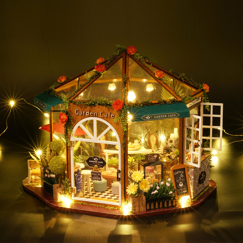 Versión China Miniatura Diy Patio De Rosas Mejorado