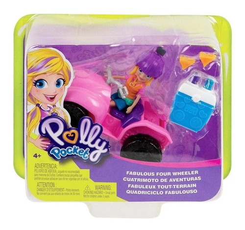 Polly Pocket Cuatriciclo De Aventuras Original Mattel