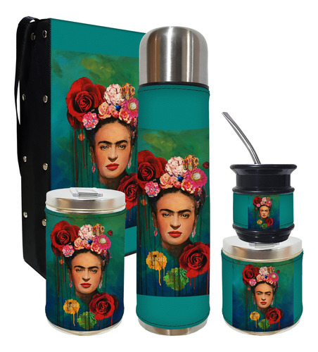 Set Matero 5 Piezas Abmnty Frida Kahlo 2 Excelente Calidad