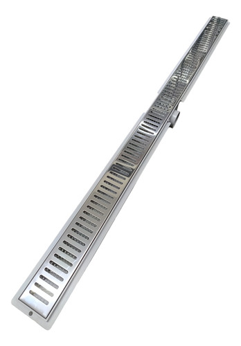 Ralo Linear 5cm X 100cm Inox Tradicional Com 2 Telas E Sifão