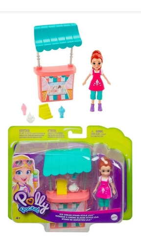 Polly Pocket Tienda De Helados Lila Ice Cream Stand Mattel