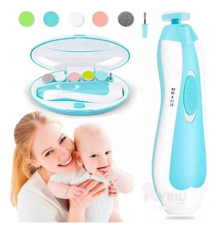 Lima Corta Uñas Eléctrico Para Bebes Almohadillas Pulidoras