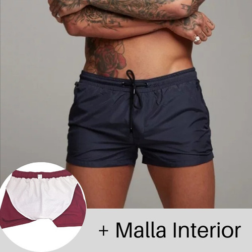 Pantaloneta Corta Hombre, Para Baño Piscina Playa Sexy