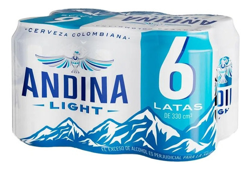 Cerveza Light Sixpack Andina 1614 Ml