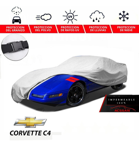 Recubrimiento Cubreauto Eua Con Broche Corvette C4 1995