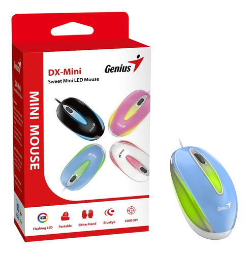 Mouse Genius Dx-mini Led Azul Rgb