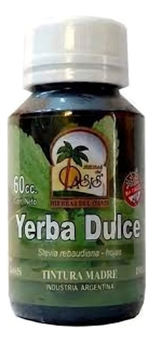 Tintura Madre De Yerba Dulce (stevia) Hierbas Del Oasis 60cc