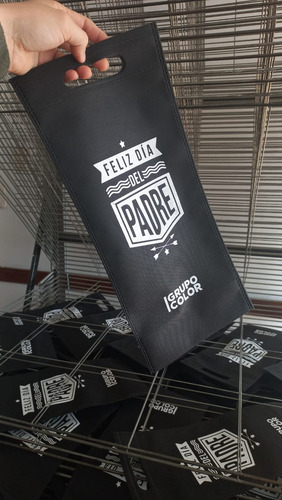 Bolsas De Friselina Impresa 1 Botella A Partir De 100und Crudo Personalizado