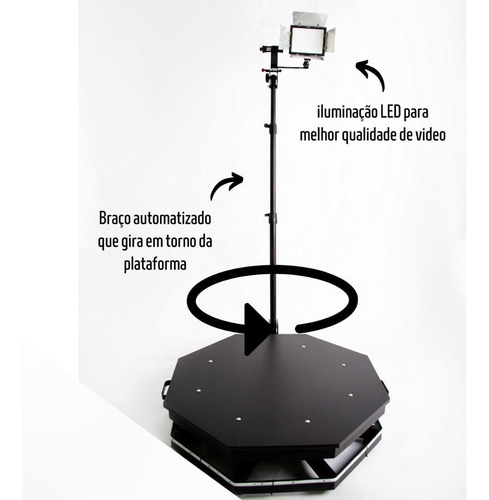 Imagem 6 de 10 de Locação Cabine 360 - Seu Vídeo 360 Na Hora
