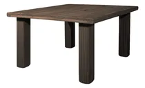 Comprar Mesa Ratona Auxiliar Arrime 70x70 Patas Recta Maciza Sajo Color Nogal