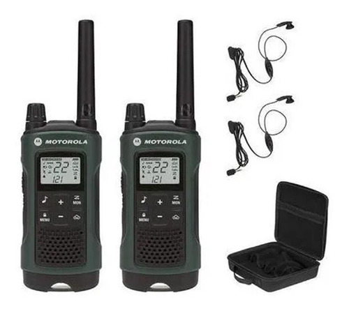 4x Walkie Talkie Handy Motorola T465 + Manos Libres Maletin