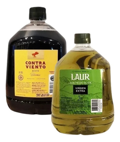 Laur Aceite Oliva Extra Virgen + Aceto Contra Viento Pet 2l