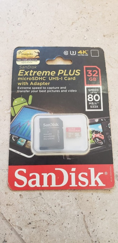 Memoria Sandisk Extreme Plus Nueva 32gb