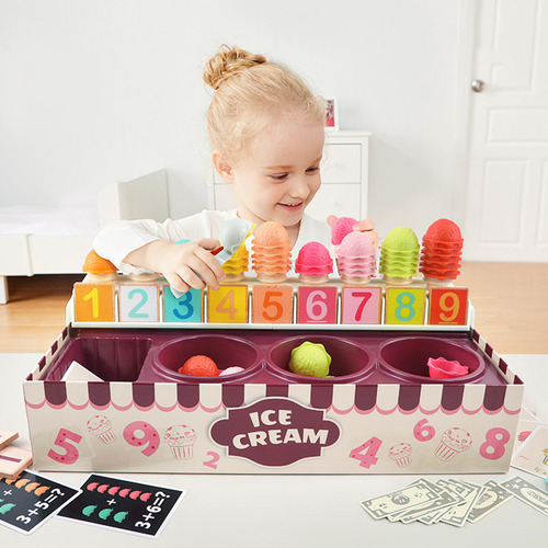 Set De Juego Para Niños Ice Cream, Juego De Matemáticas Y Ló