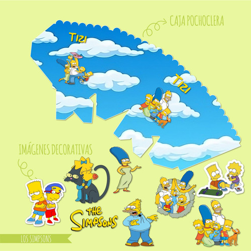 Los Simpsons Kit Cumpleaños Imprimible Editable Candy Bar