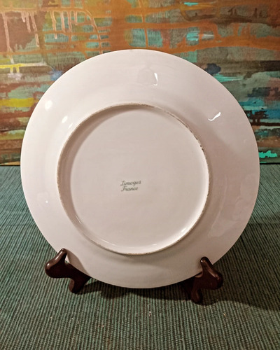 Antiguo Plato De Porcelana Limoges (Usado)