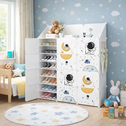 MP S 12本セット Organizador Modular Infantil 12 Portas Sapateira Roupas