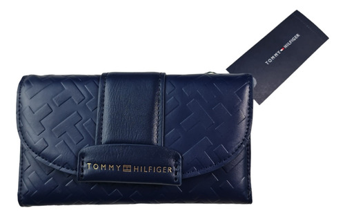 Billetera Mujer Tommy Hilfiger Original Azul Marino