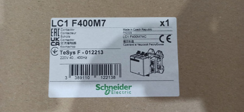Contator Tesys F Schneider Lc1f400m7 3p 400a 220v