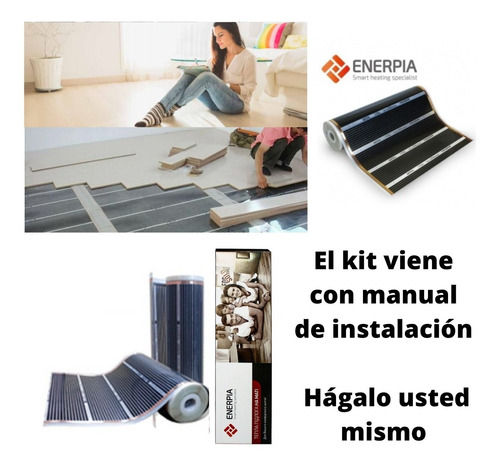 Imagen 5 de 10 de Piso Losa Radiante Eléctrico Kit Lámina 12m2 De 220w/m2 Pr