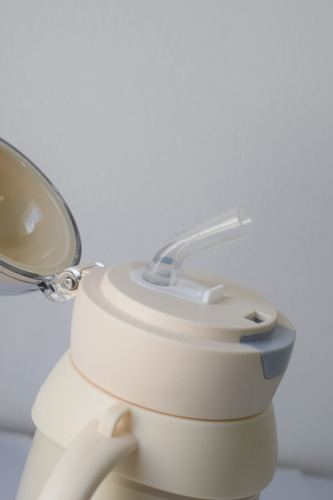 Botella Cantimplora Infantil Niño Niña Térmica Antiderrame Beige