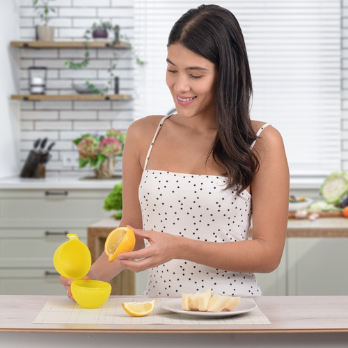 Recipiente De Plástico Para Limón Tutti Color Amarillo