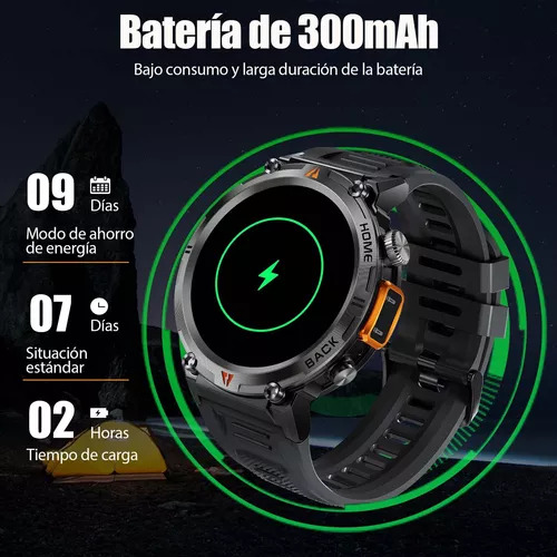Monitor De Frecuencia Cardíaca Y Sueño Smart Military Watch