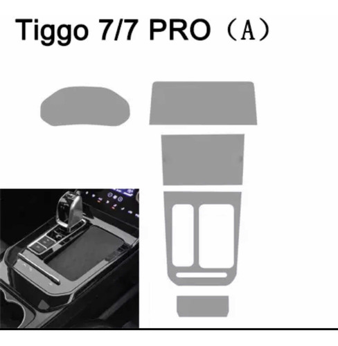 Imagen 2 de 2 de Kit Film Protector Pantalla, Consola Y Más Chery Tiggo 7 Pro