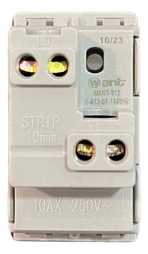 Pack 3 Modulo Interruptor Pulsador 10a 250v Campana Blanco