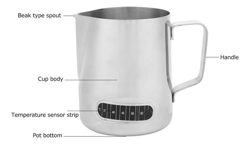 Jarra Milk Pitcher Para Hacer Espuma Para Café, Té Y Café Co