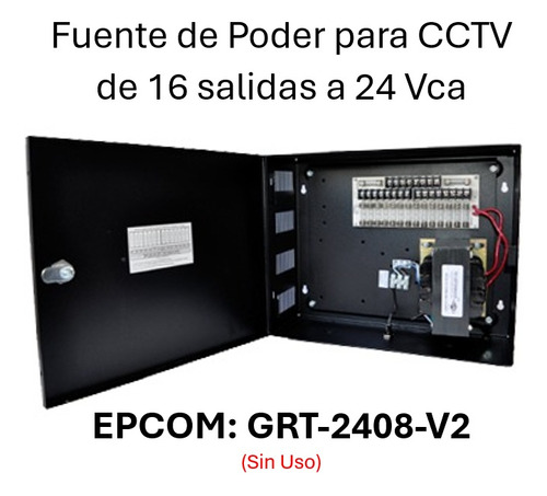 Fuente De Poder Para Cctv De 16 Salidas A 24 Vca Grt-2408-v2