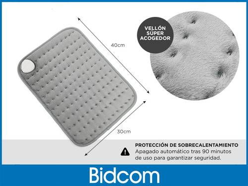 Imagen 6 de 9 de Almohadilla Térmica Eléctrica Gadnic 1000w 220v Lavable