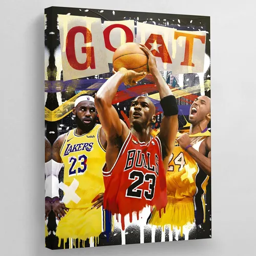 comprar Quadro Em Tecido Canvas Michael Jordan Decoração Esporte