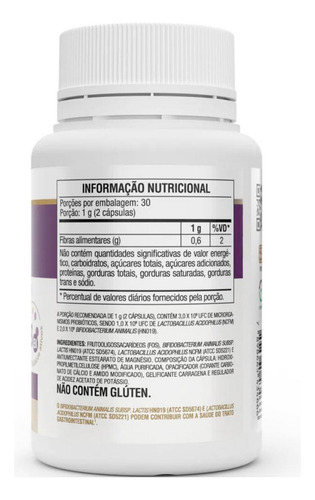 Simcaps Probiótico Vitafor 60 Cápsulas