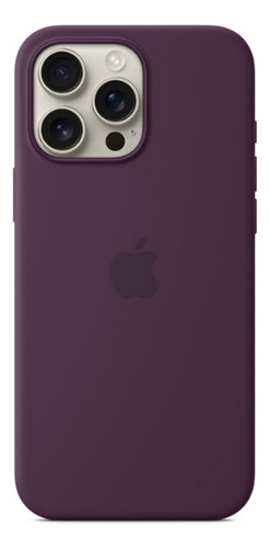 Funda Iphone 15 Pro Max Silicona +vidrio Templado De Regalo! Violeta Silicona