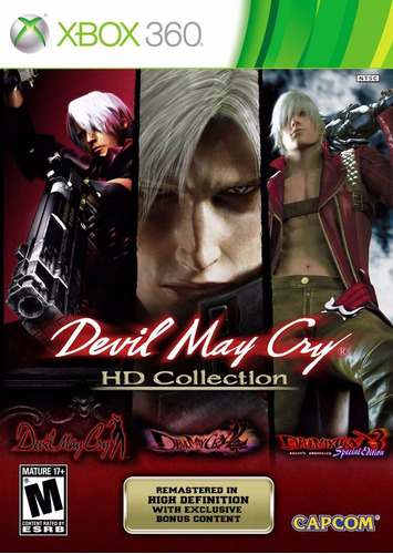 Jogo Mídia Física Devil May Cry Hd Collection Para Xbox 360