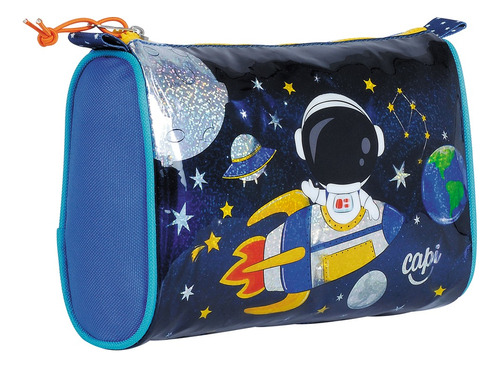 Cartuchera Triangular Escolar Para Niños - Astronauta Capi K