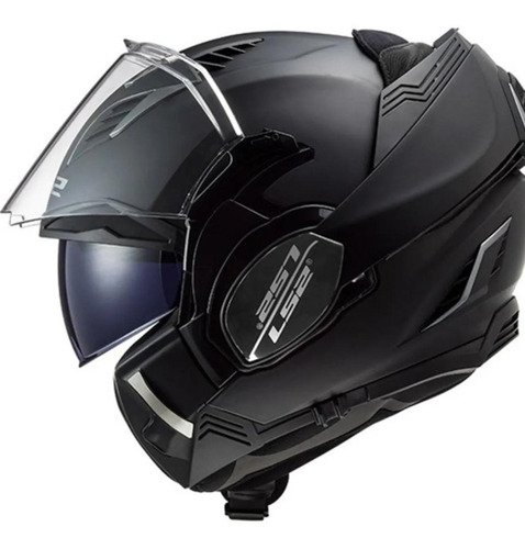 Casco Moto Ls2 Rebatible 900 Valiant 2 Negro Mate