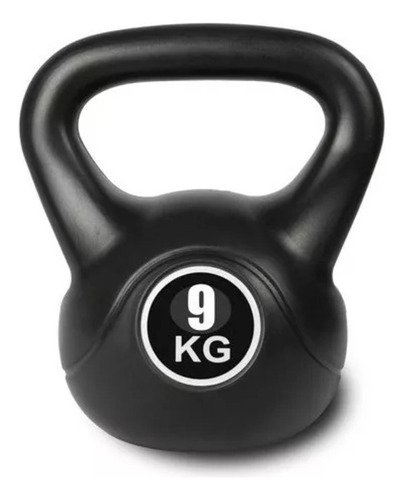 Pesa Rusa Kettlebell De Mano Recubierta De Plastico 9 Kg